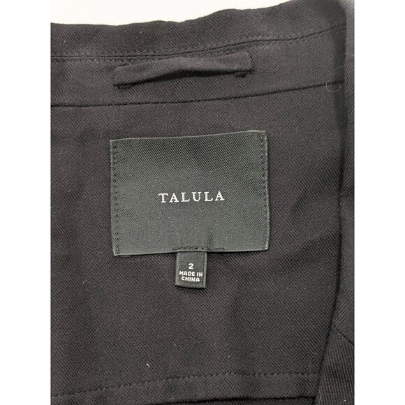 Aritzia Talula Kent Blazer Womens Size 2 Black Open Front Lightweight - Picture 3 of 12